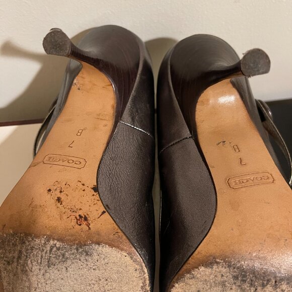 Coach Metallic Lauryn MaryJane Heels - Picture 5 of 10